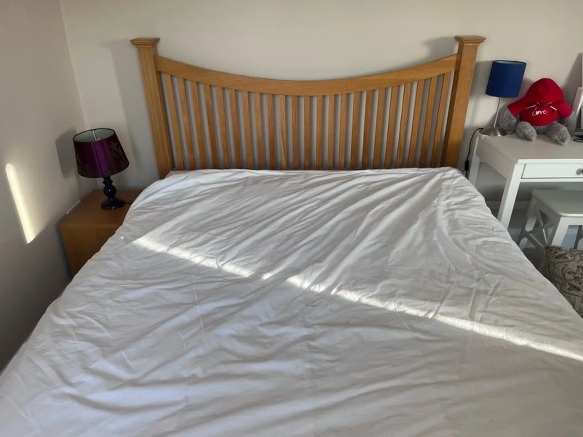 King Size bed & mattress - Image 2