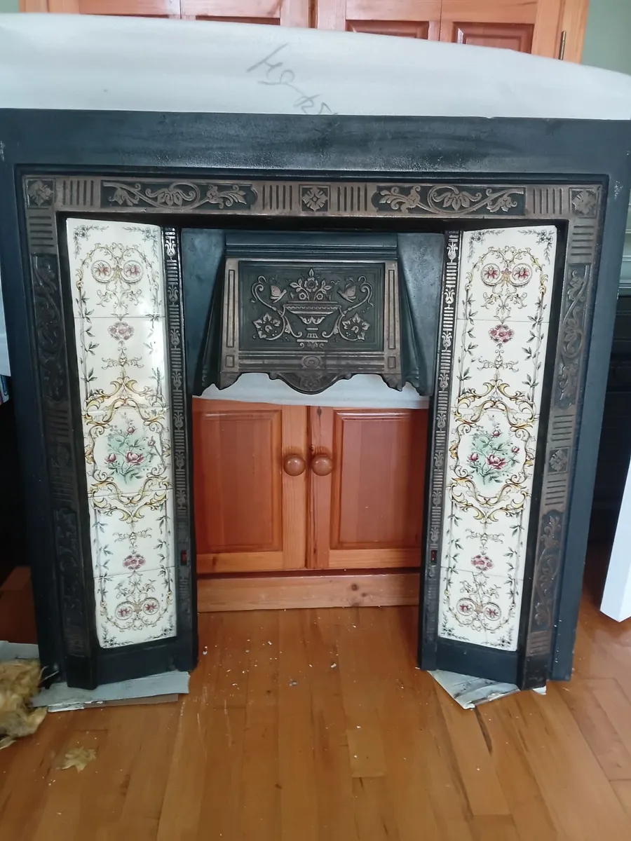 Fire place surround (Iron) & Mirror - Image 2