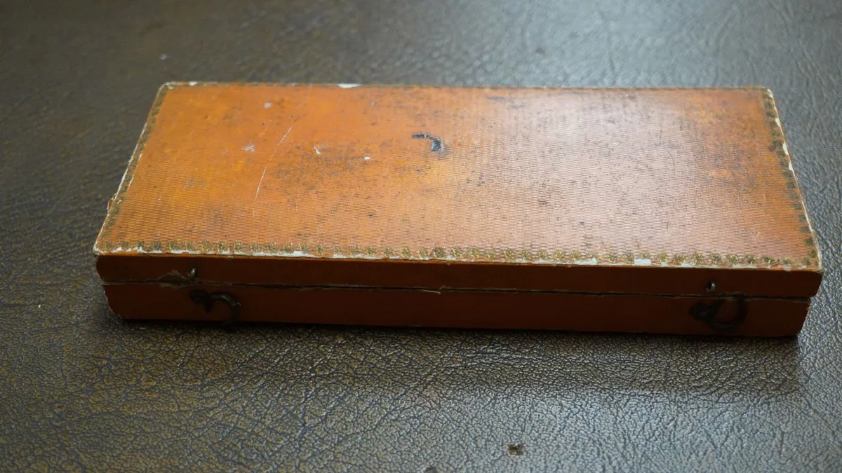 Antique Cased Travelling Silver Cutlery Set - Image 1