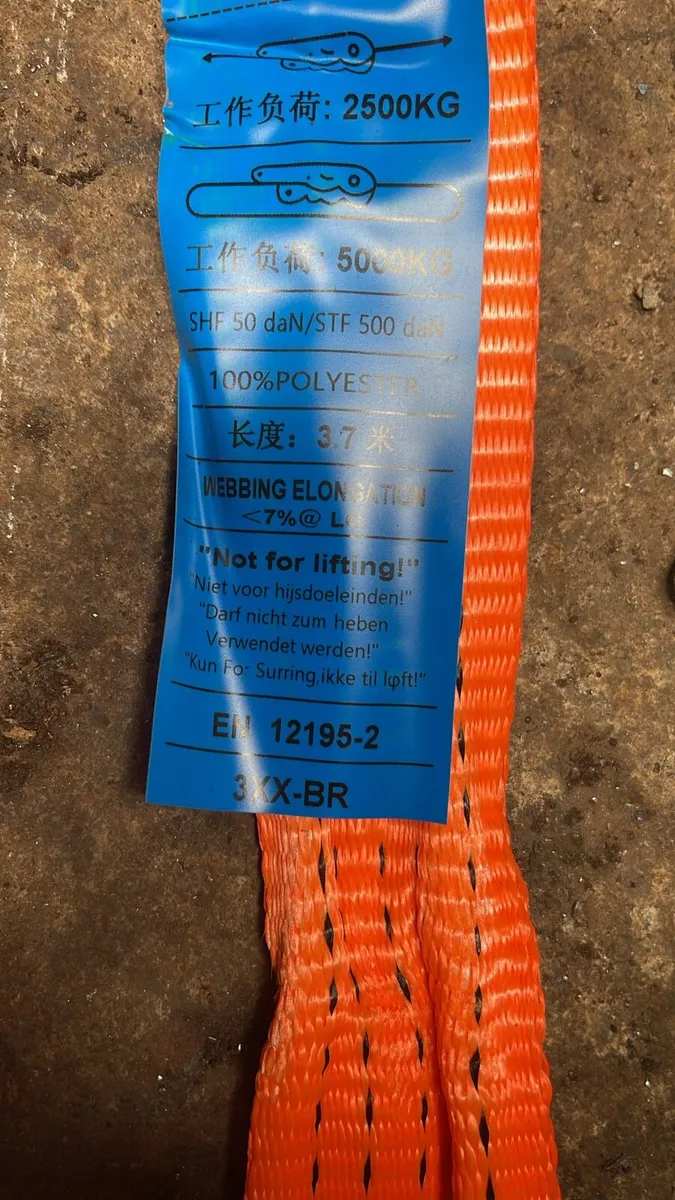 5 tonne hookless rachet straps - Image 3