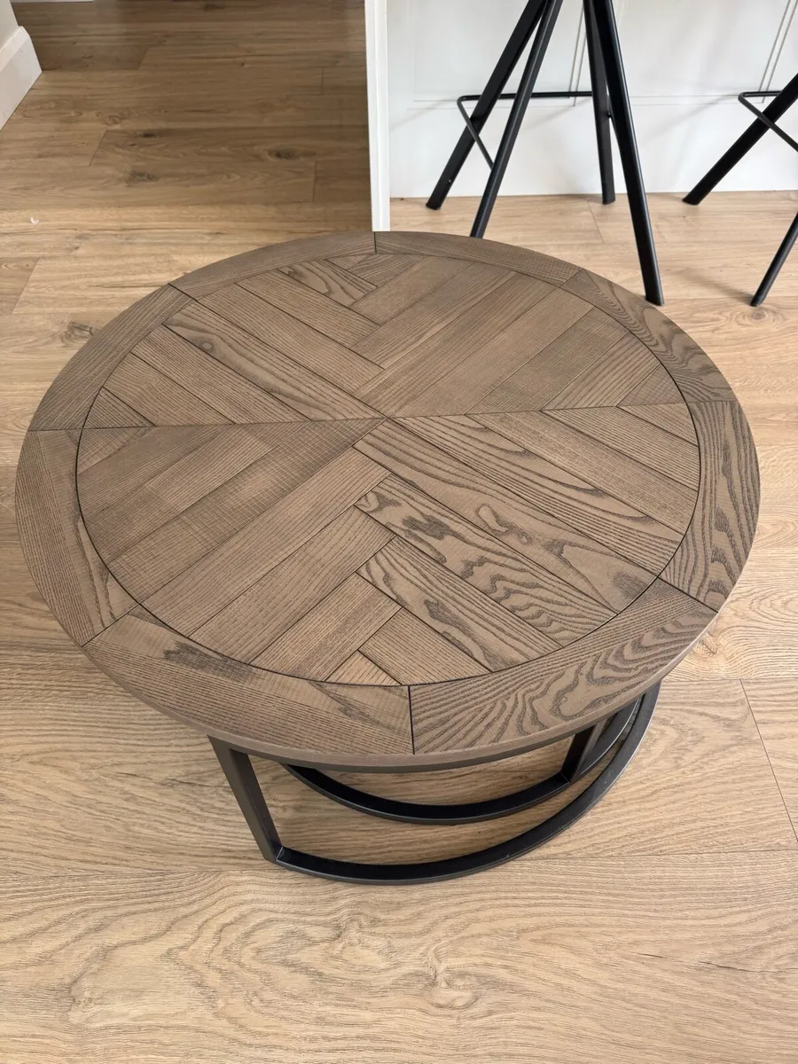 Grey Ash nest of 2 coffee tables - Image 4