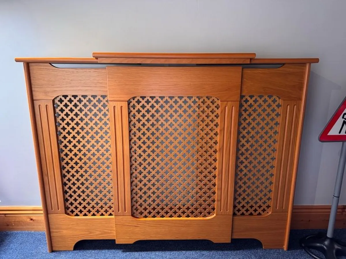 Oak radiator cabinet - Image 1