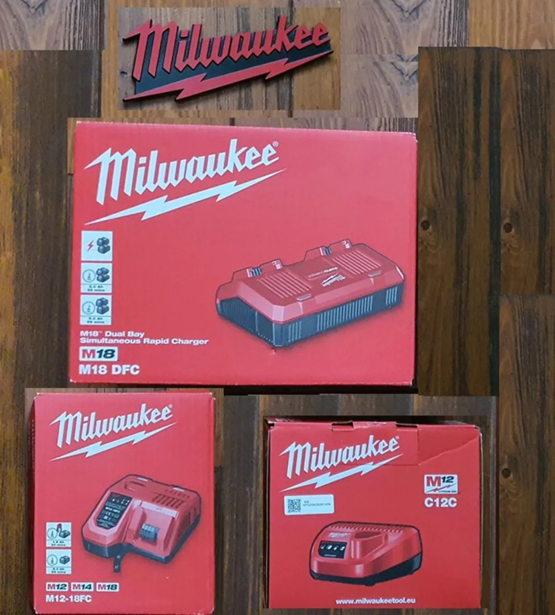 Milwaukee M12 - M18 Fast / Rapid Chargers - Image 1