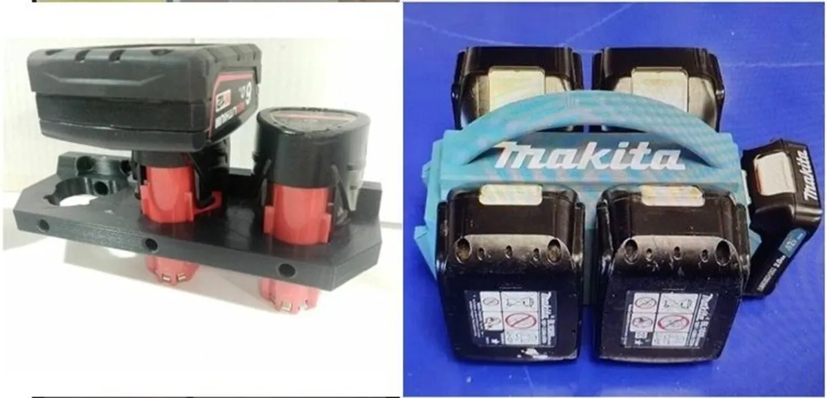 Battery Holder for Milwaukee Bosch Makita - Image 1