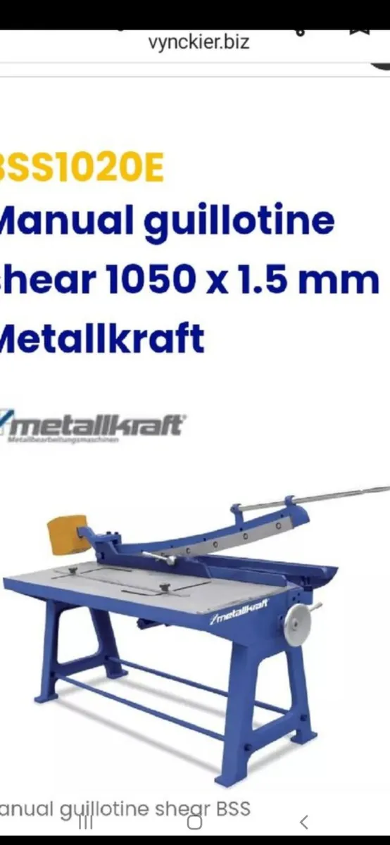 Sheet metal guillotine - Image 2
