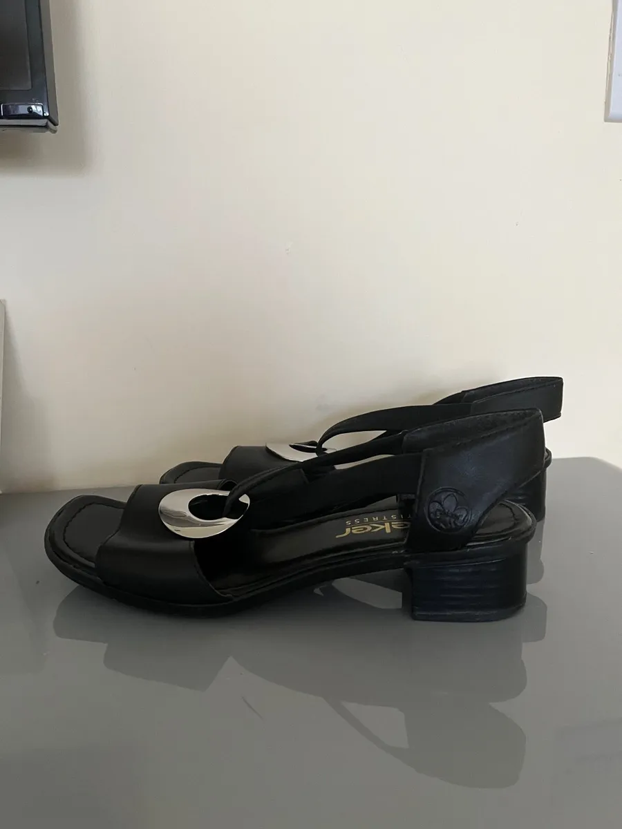 Rieker antistress black sandals size 5 (38) - Image 3