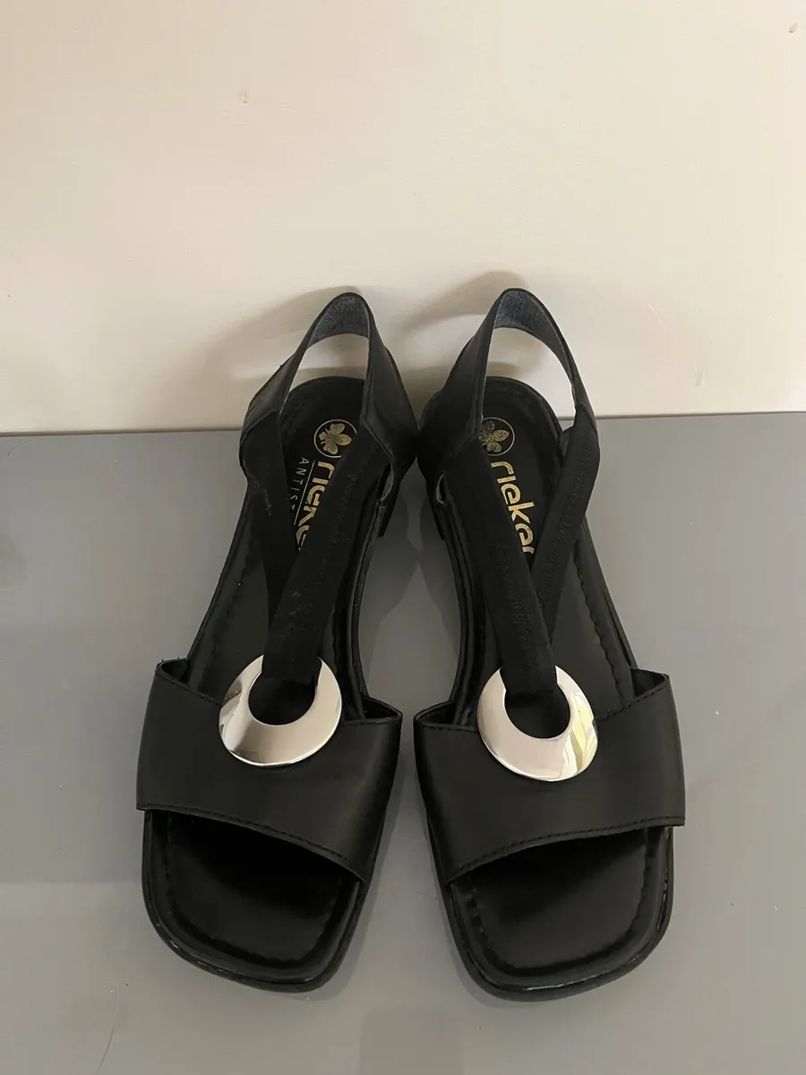 Rieker antistress black sandals size 5 (38) - Image 2