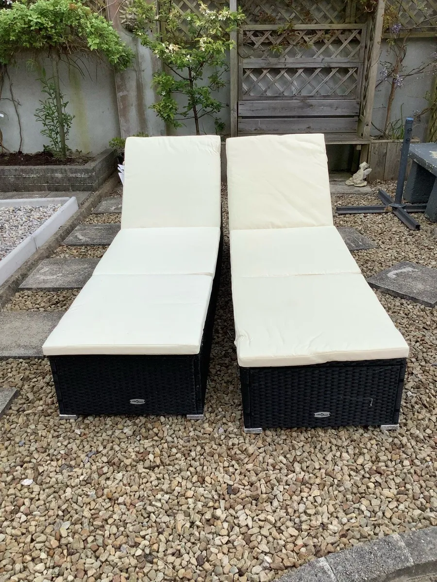 Sun Lounges x2 - Image 2