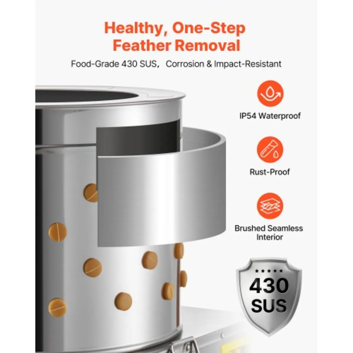 Chicken Plucker Machine, 19.7 in Drum, 2HP & 275RP - Image 3