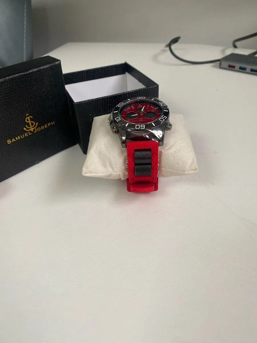 Samuel Joseph Limited Edition Red Designer Watch - Image 2