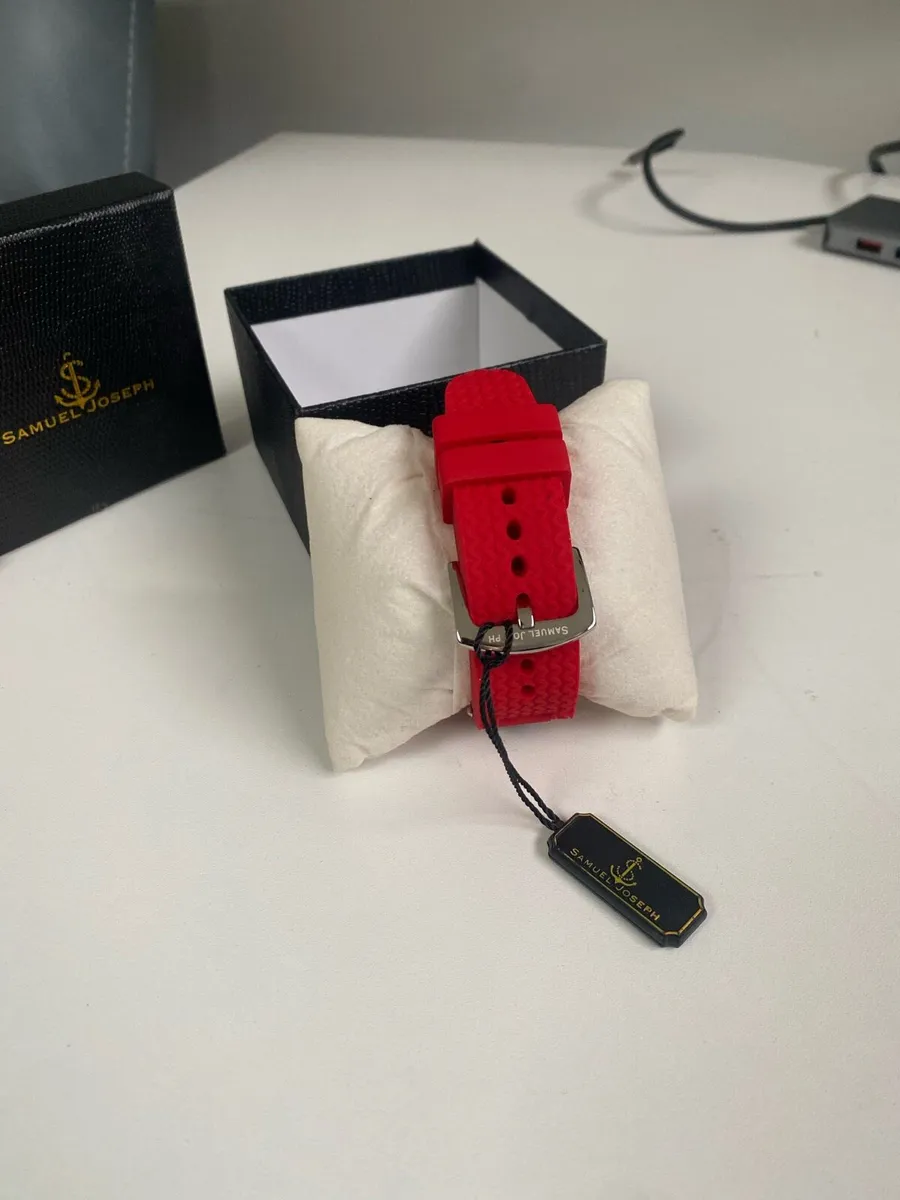 Samuel Joseph Limited Edition Red Designer Watch - Image 3