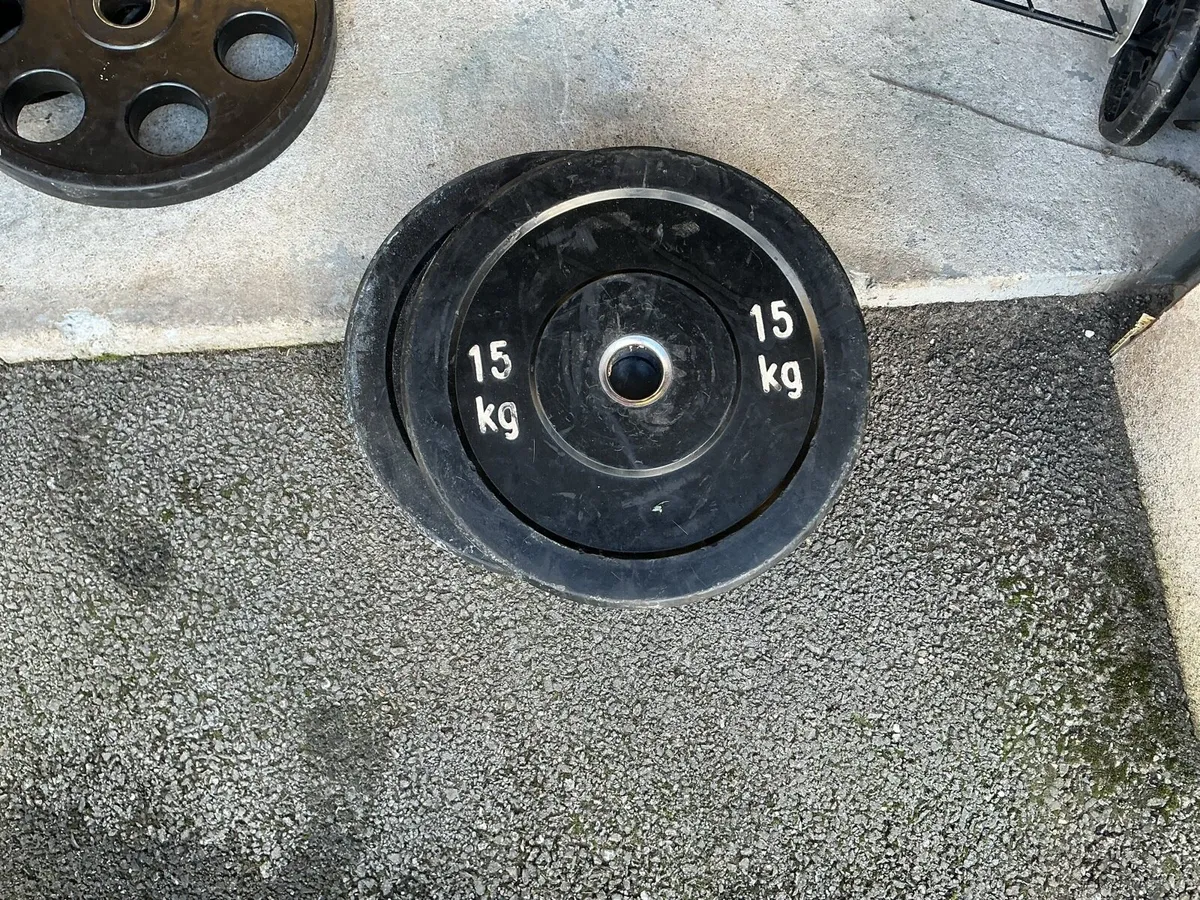 Olympic bumper weightlifting plates 100kg - Image 3
