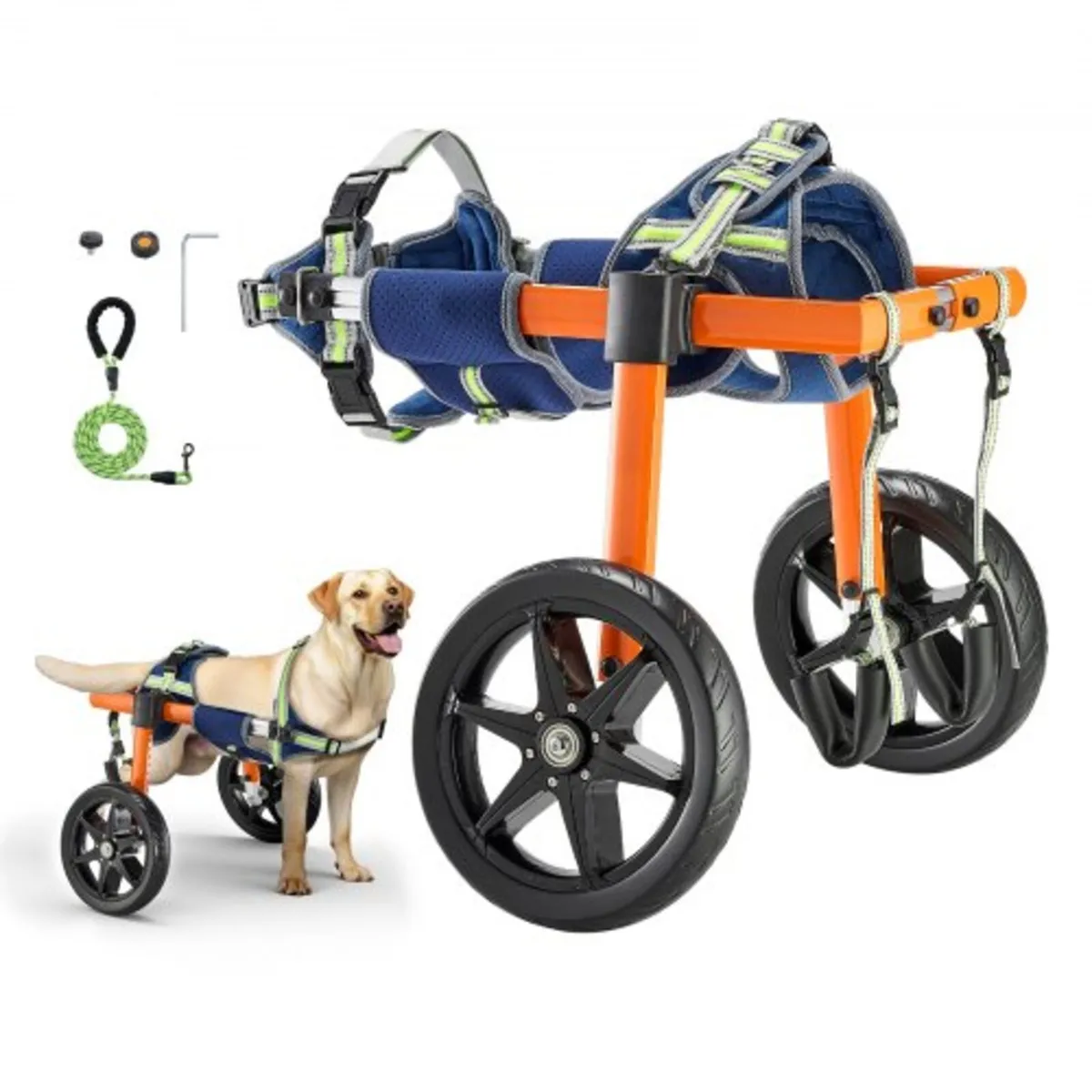 Dog Wheelchair for Back Legs, Lightweight 2 Wheels - Image 1
