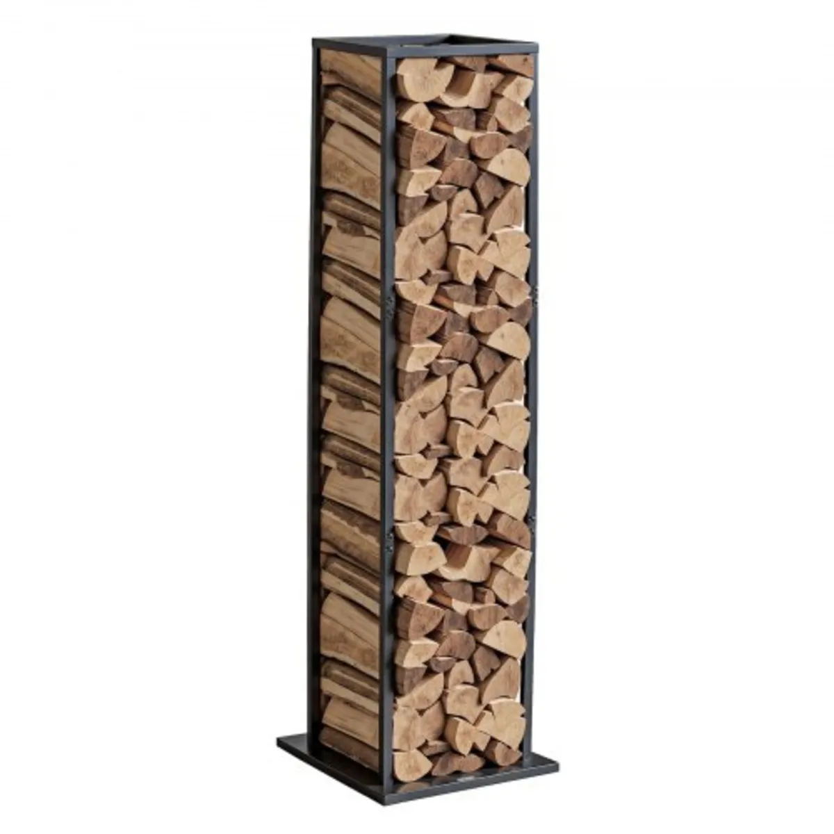 Indoor Firewood Rack, 33 × 32 × 112 cm Log Stacker - Image 1