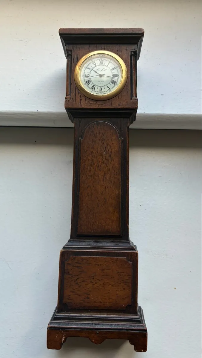 Vintage Miniature Grandfather Clock - Image 2