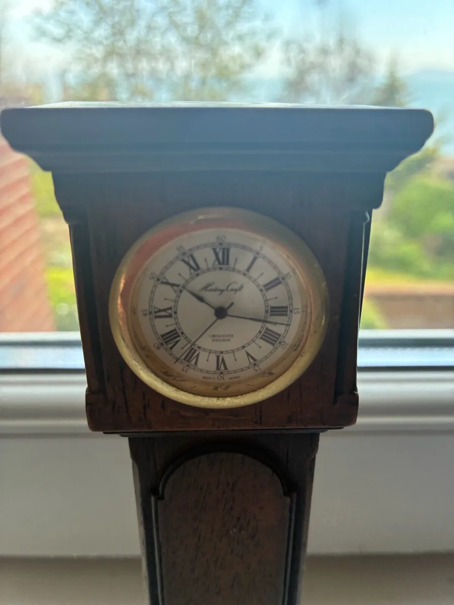 Vintage Miniature Grandfather Clock - Image 3