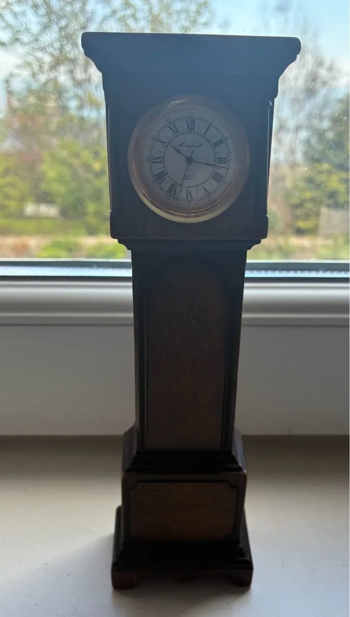 Vintage Miniature Grandfather Clock - Image 1