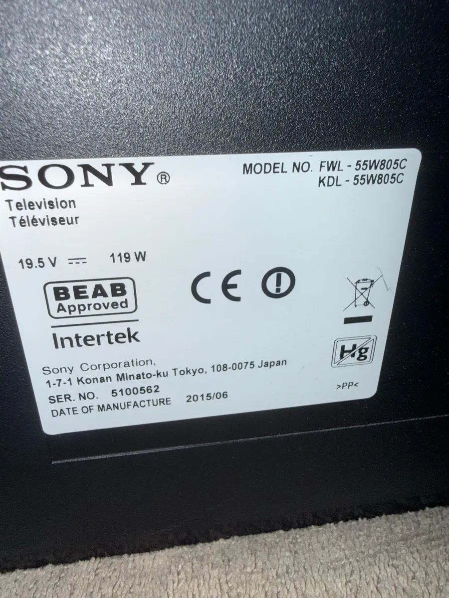 TV Sony Bravia 55 inches - Image 2