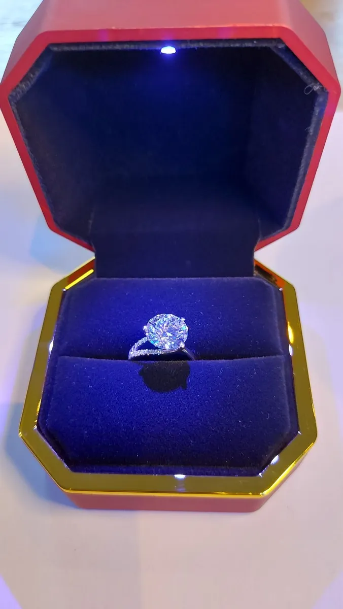 14k Gold ring with 5.2 ct Lab-Grown Diamonds, IGI - Image 3