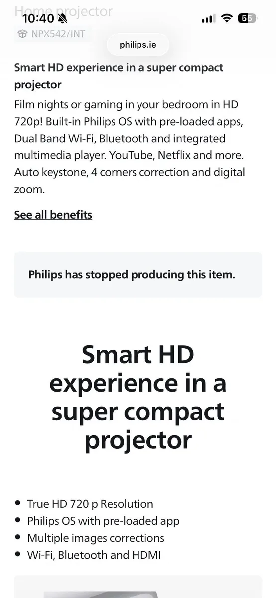 Philips Nepoix Prime 2 projector - Image 2