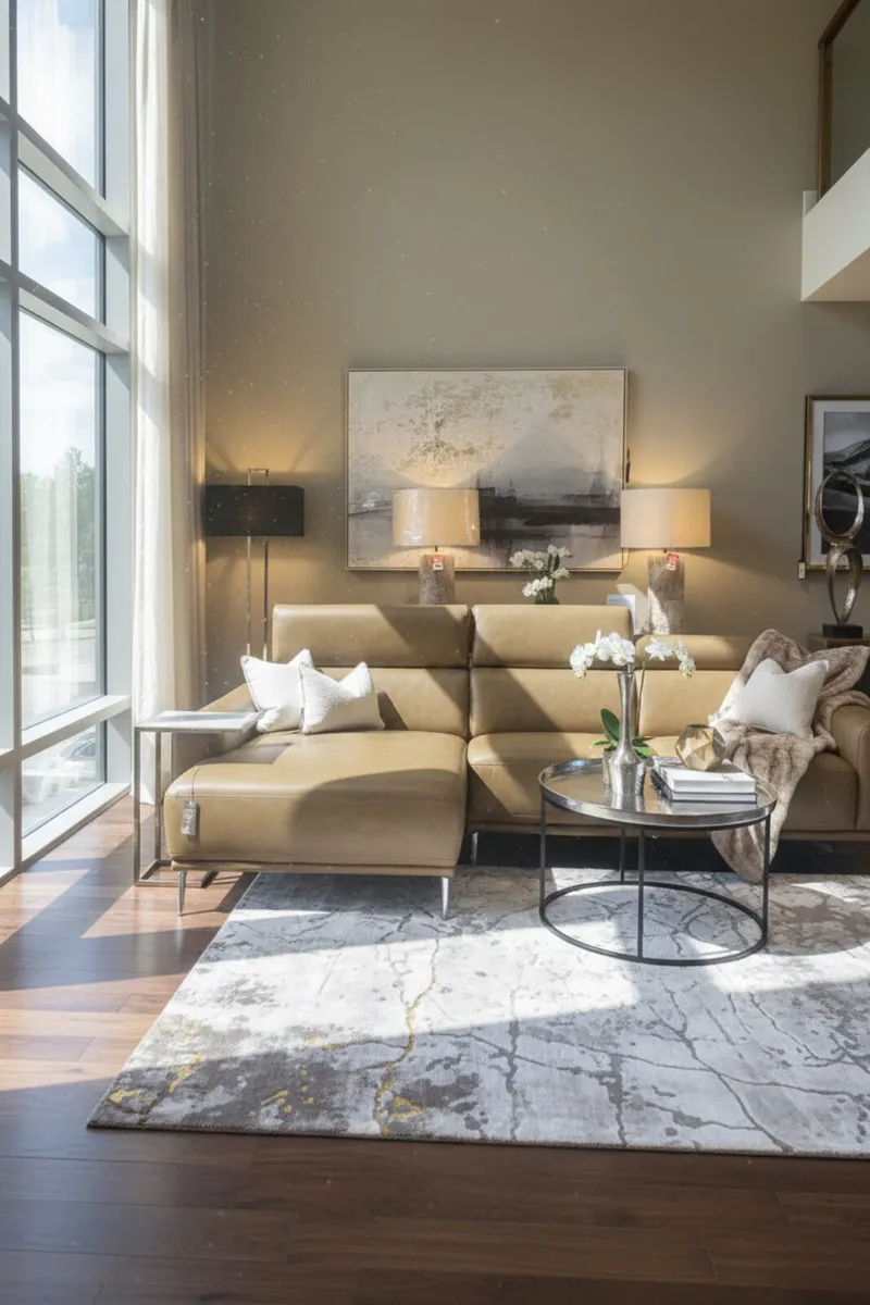 Italian leather sofas half price Outlet Store KCR - Image 3