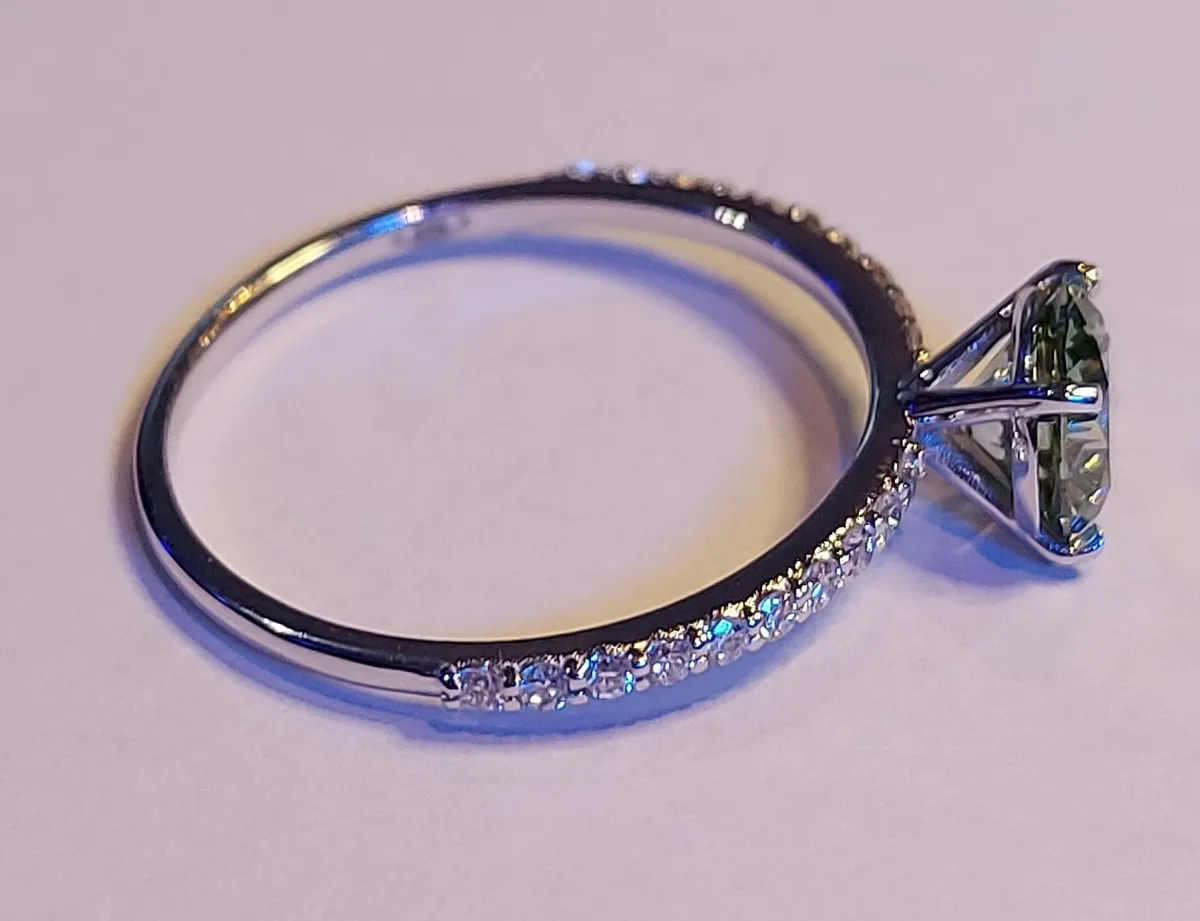 14k Gold ring with 1.22 ct Lab-Grown Diamond IGI - Image 3