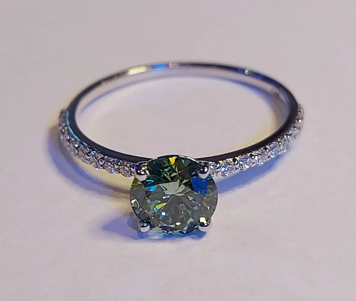 14k Gold ring with 1.22 ct Lab-Grown Diamond IGI - Image 1