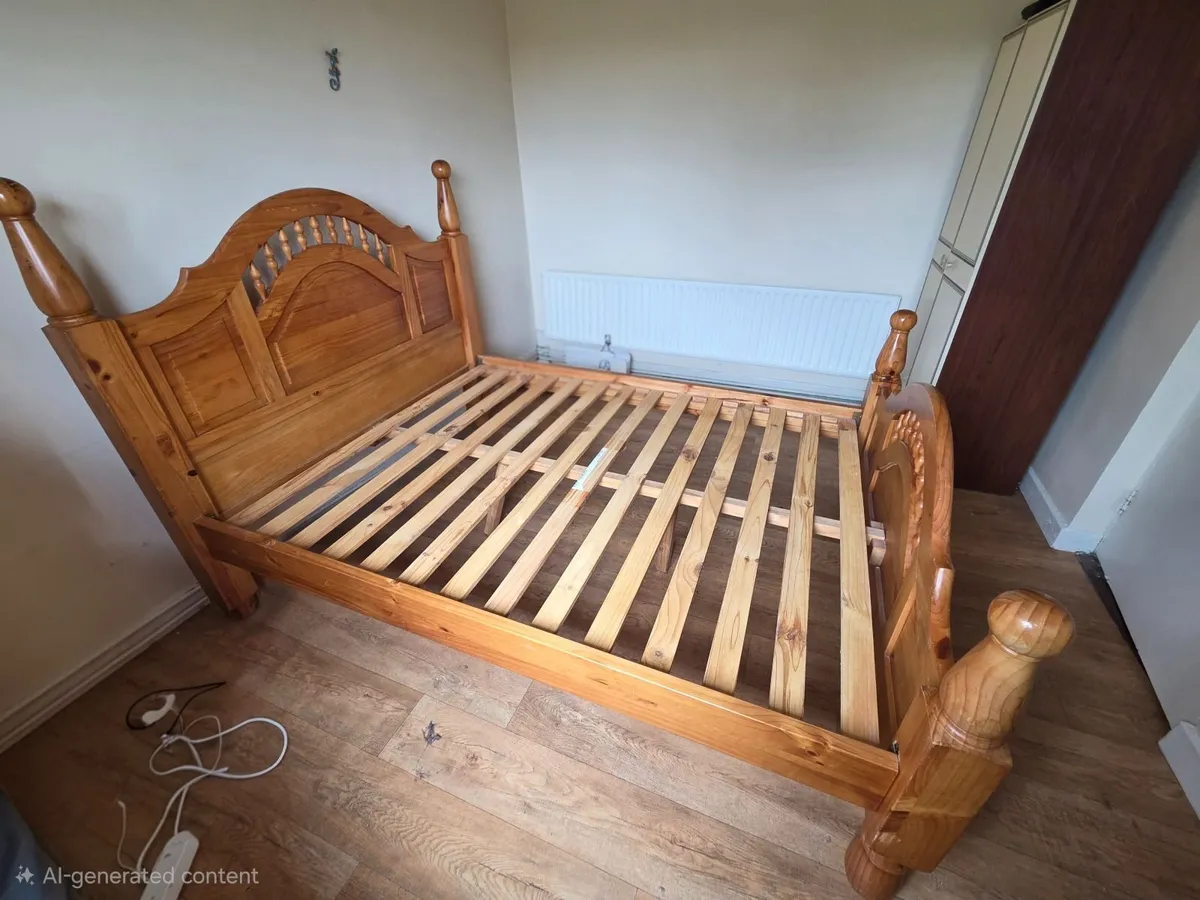 King size bedframe - Image 1