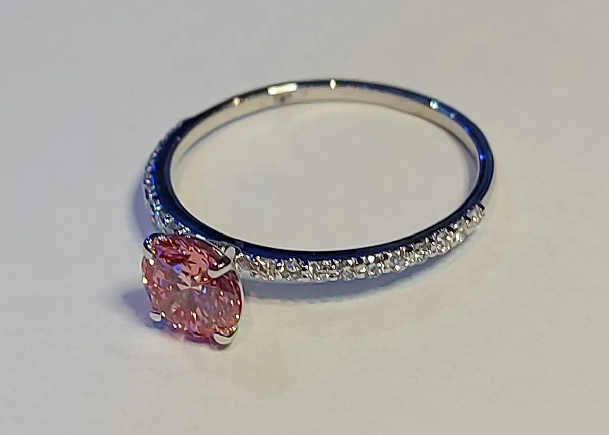 14k Gold ring with 1.03 ct Lab-Grown Diamond IGI - Image 2