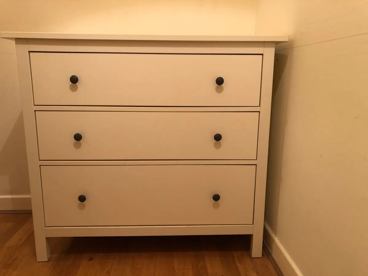 2x Ikea HEMNES Chest of 3 drawers - Image 1