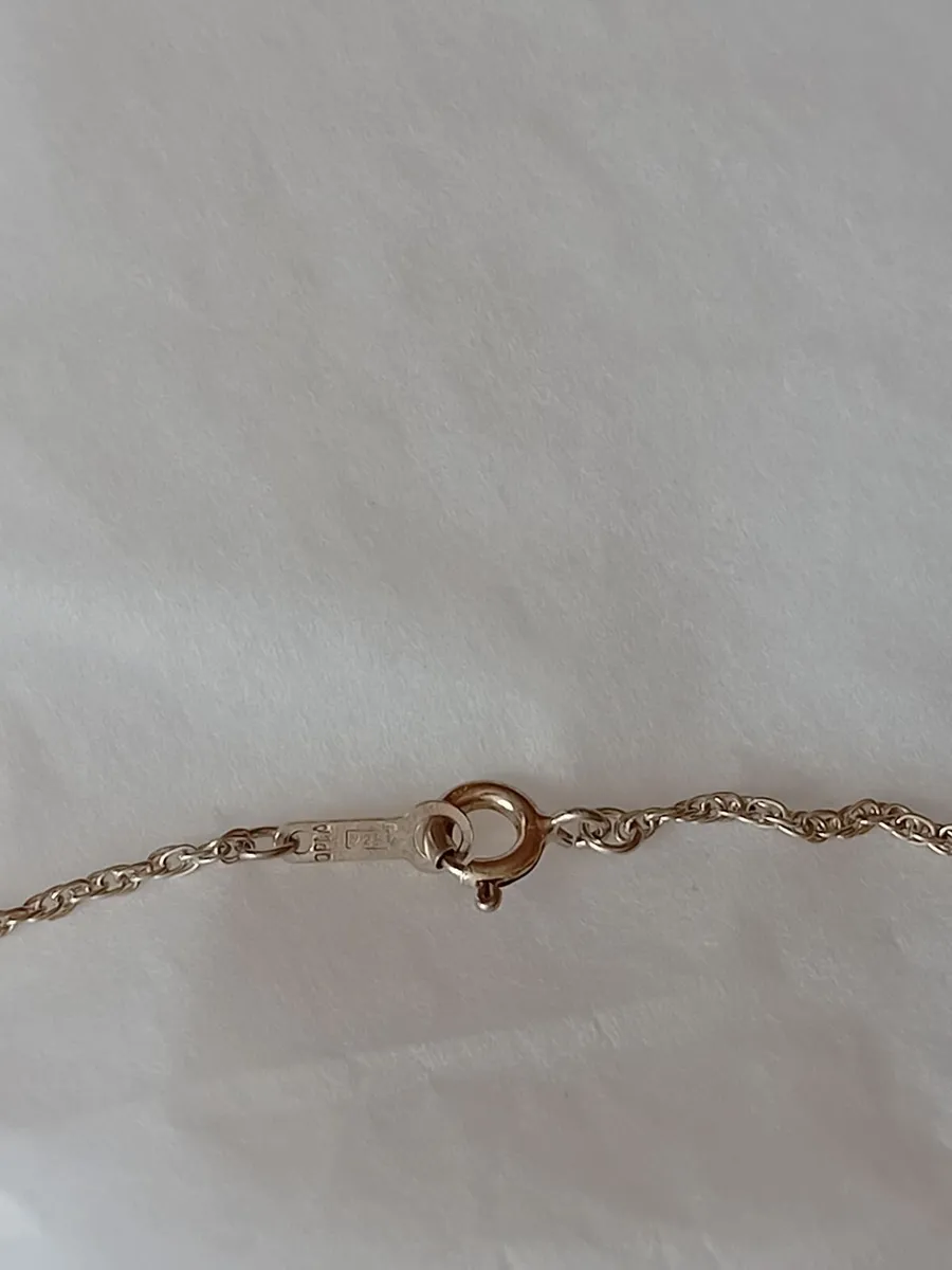 9 ct Gold Earrings Silver Bracelet & Pendant . - Image 2