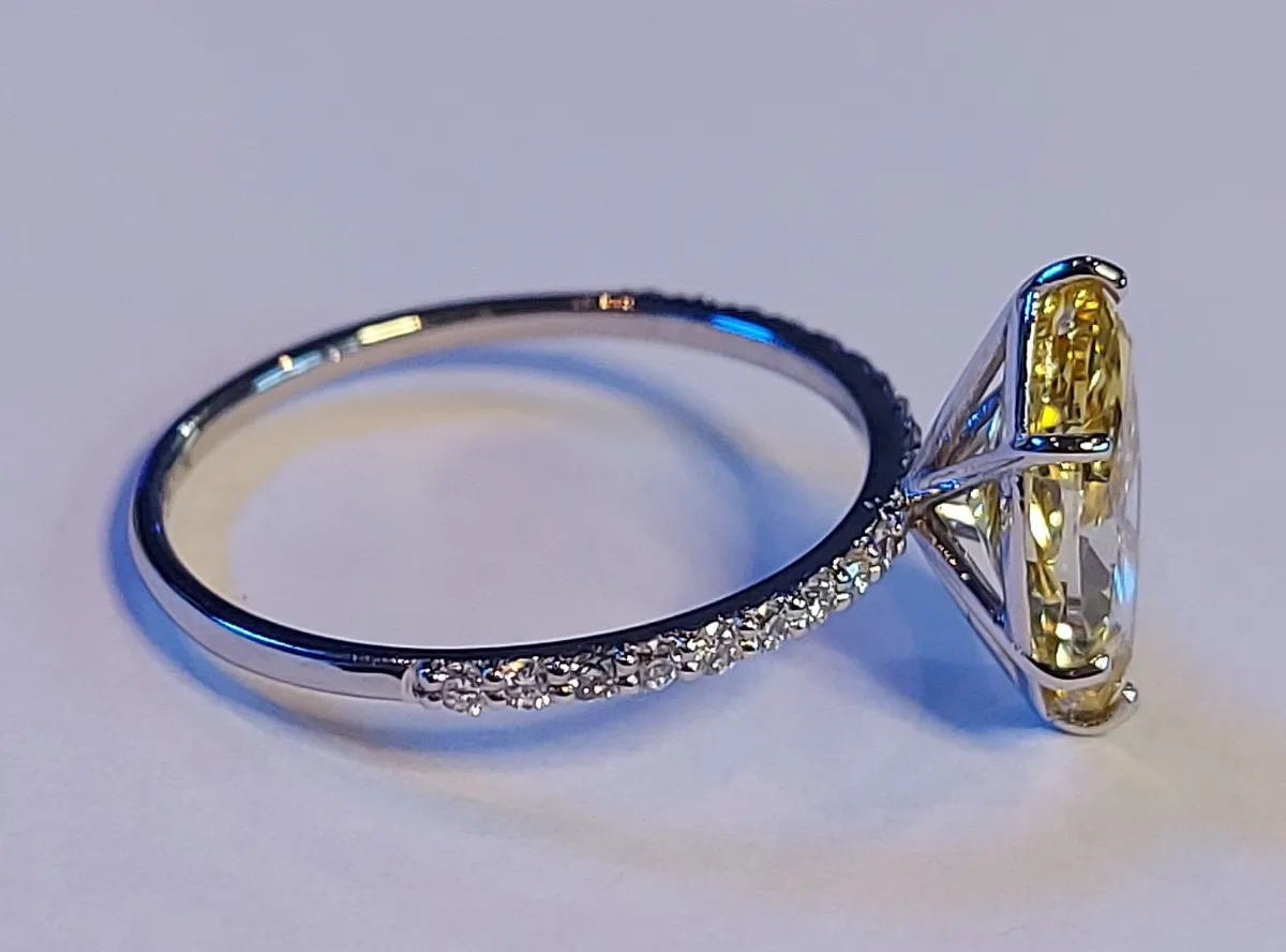 14k Gold ring with 2.29 ct Lab-Grown Diamond IGI - Image 3