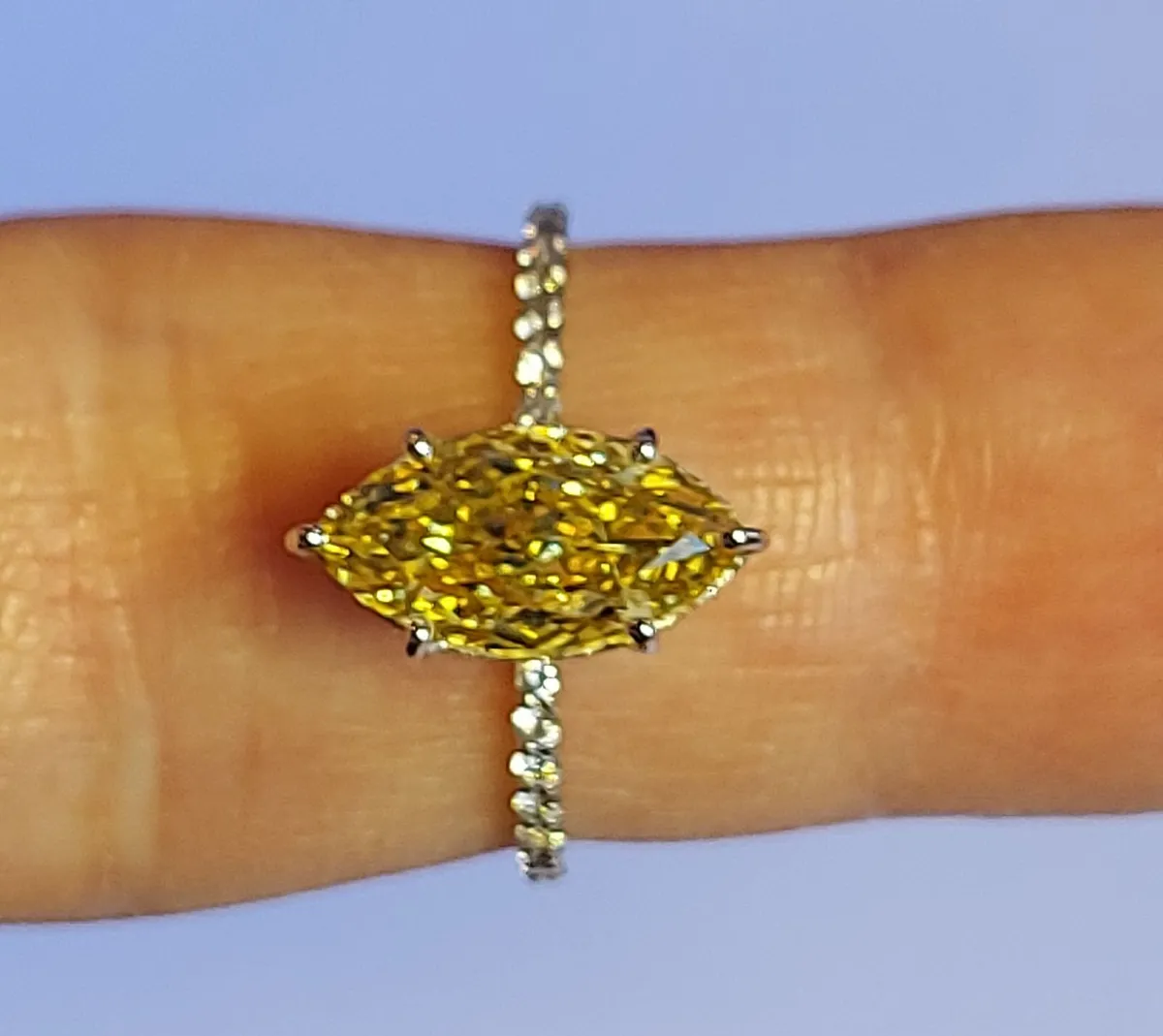 14k Gold ring with 2.29 ct Lab-Grown Diamond IGI - Image 4