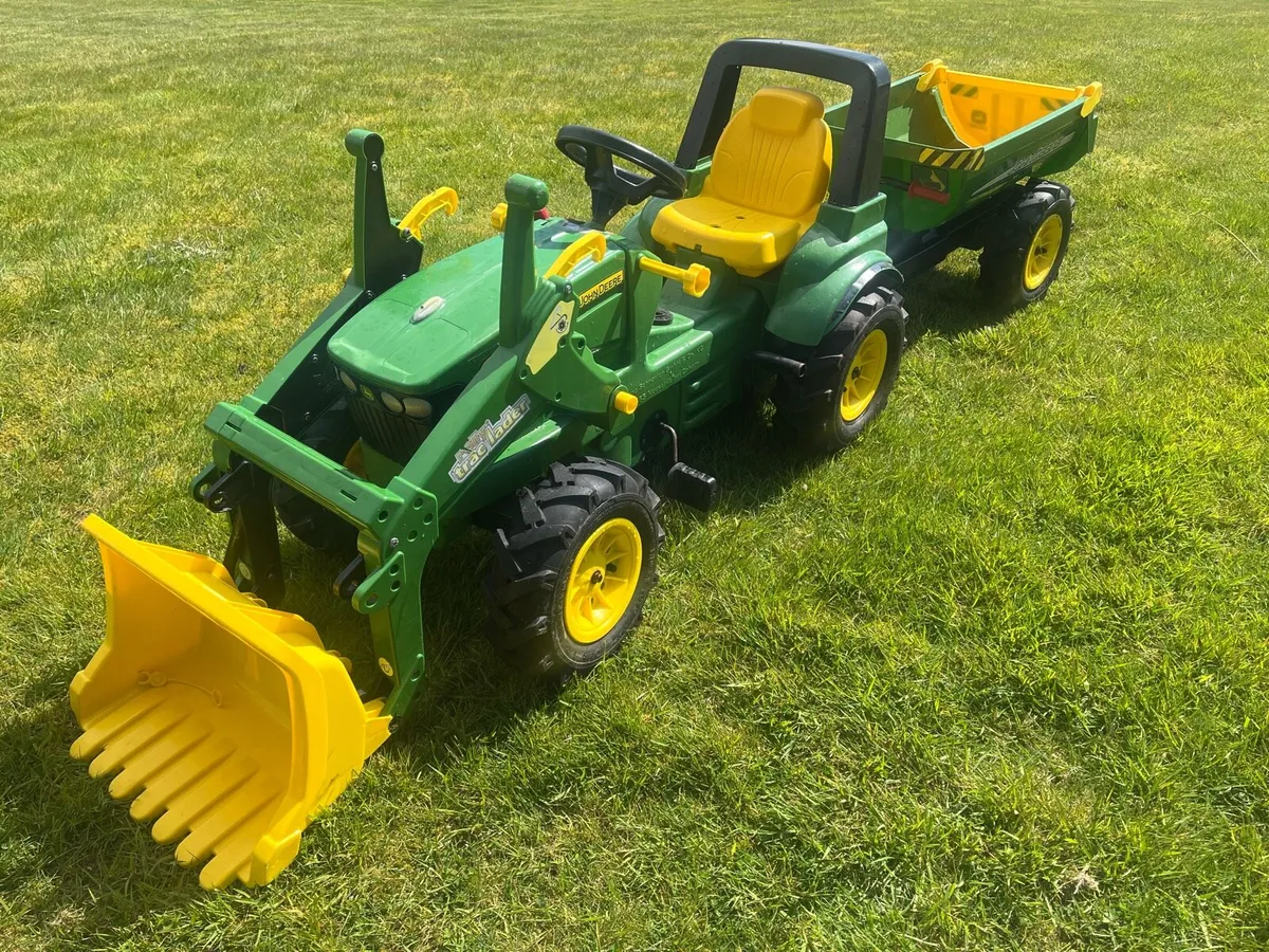 Kids John Deere & Trailer - Image 1