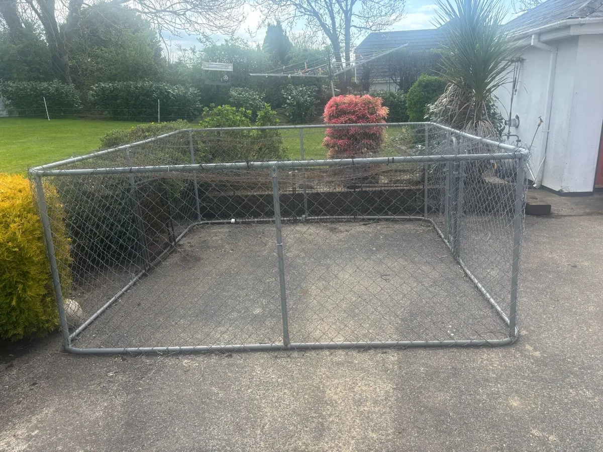 3m Galvanised Dog Pen - Image 2