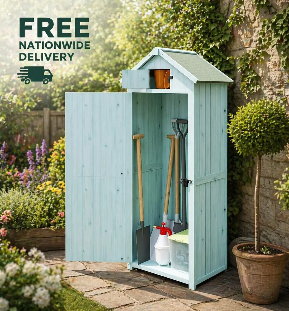 Wooden Shed Outdoor Tool - Image 1