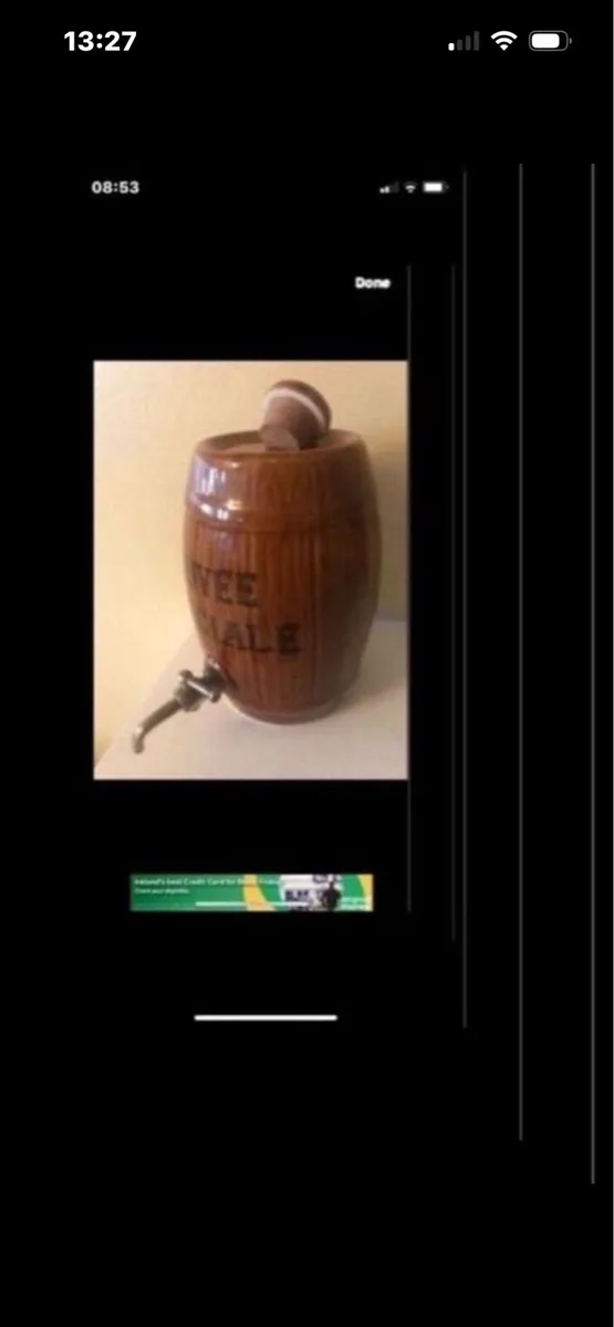 Ceramic Drinks Barrel - Image 1