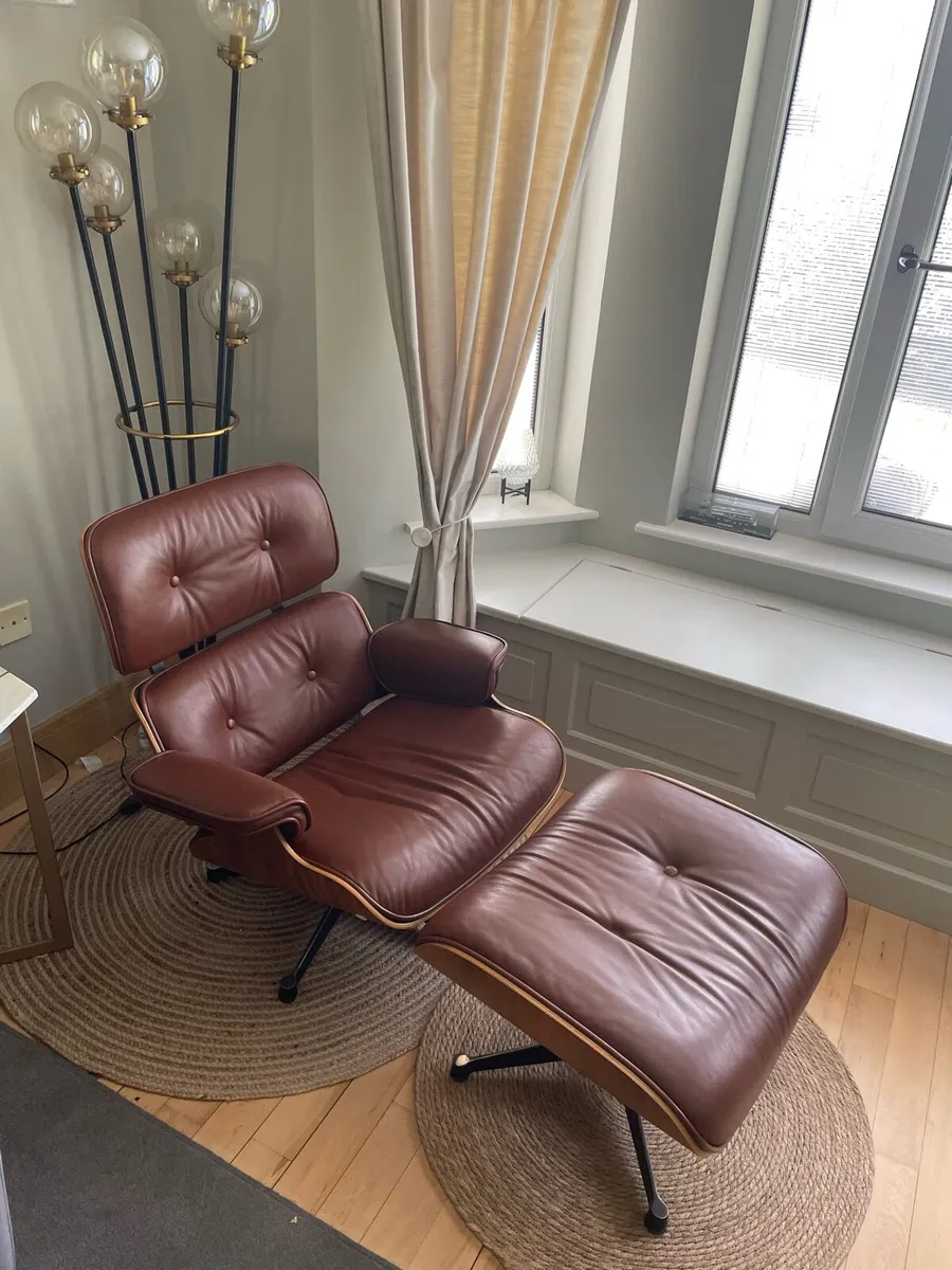 Lounge Chair with Ottoman - Image 1