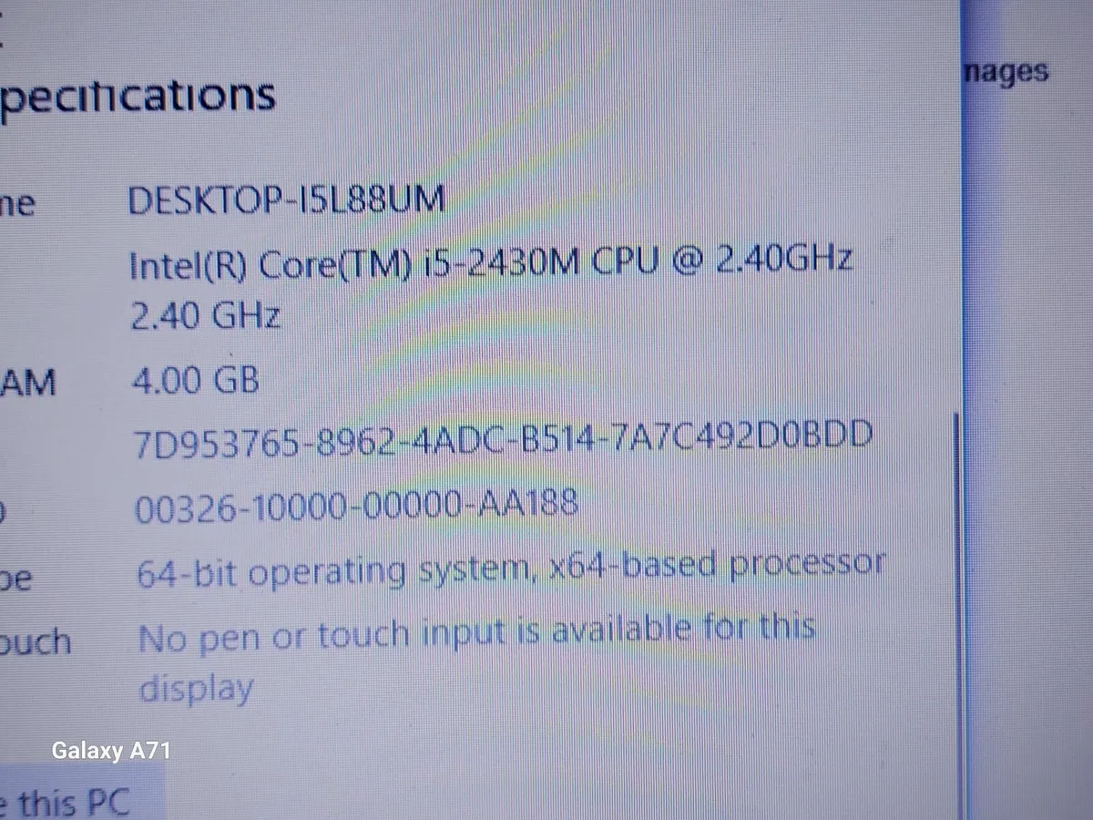 Samsung Laptop, Model NP300E5A, Intel Core i5-243 - Image 4