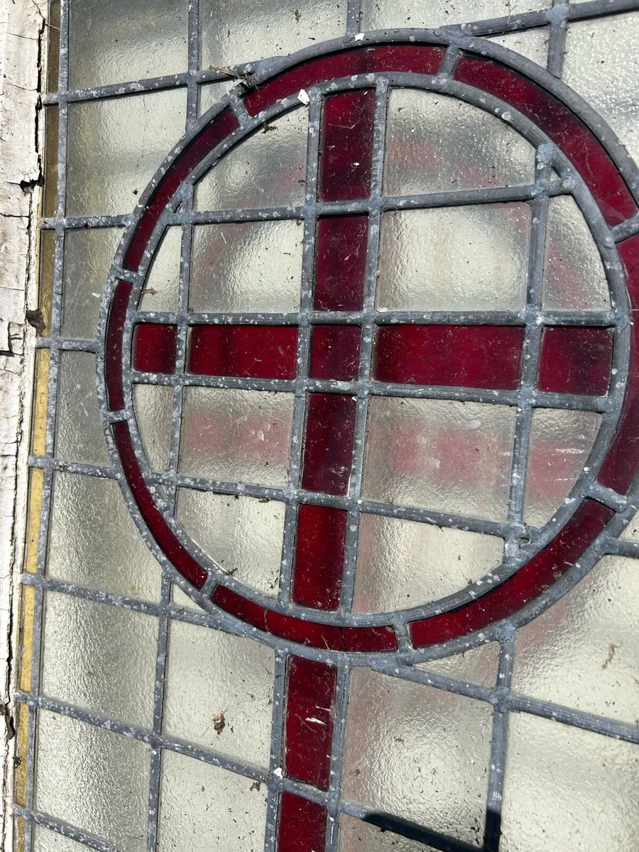 Antique stained glass church windows 1850s - Image 1