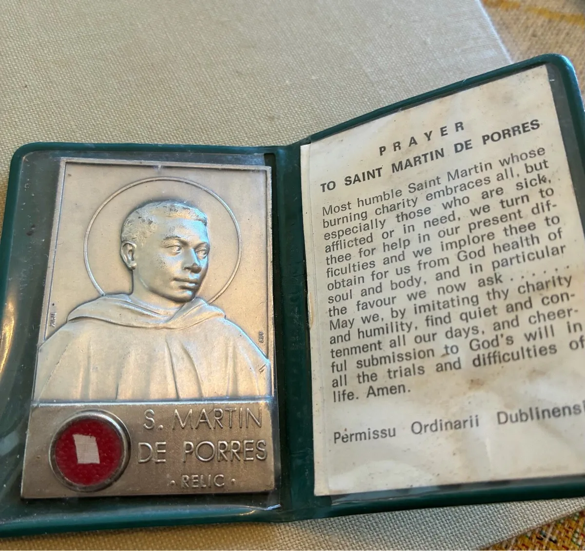 St. Martin De Porres  Relic - Image 1