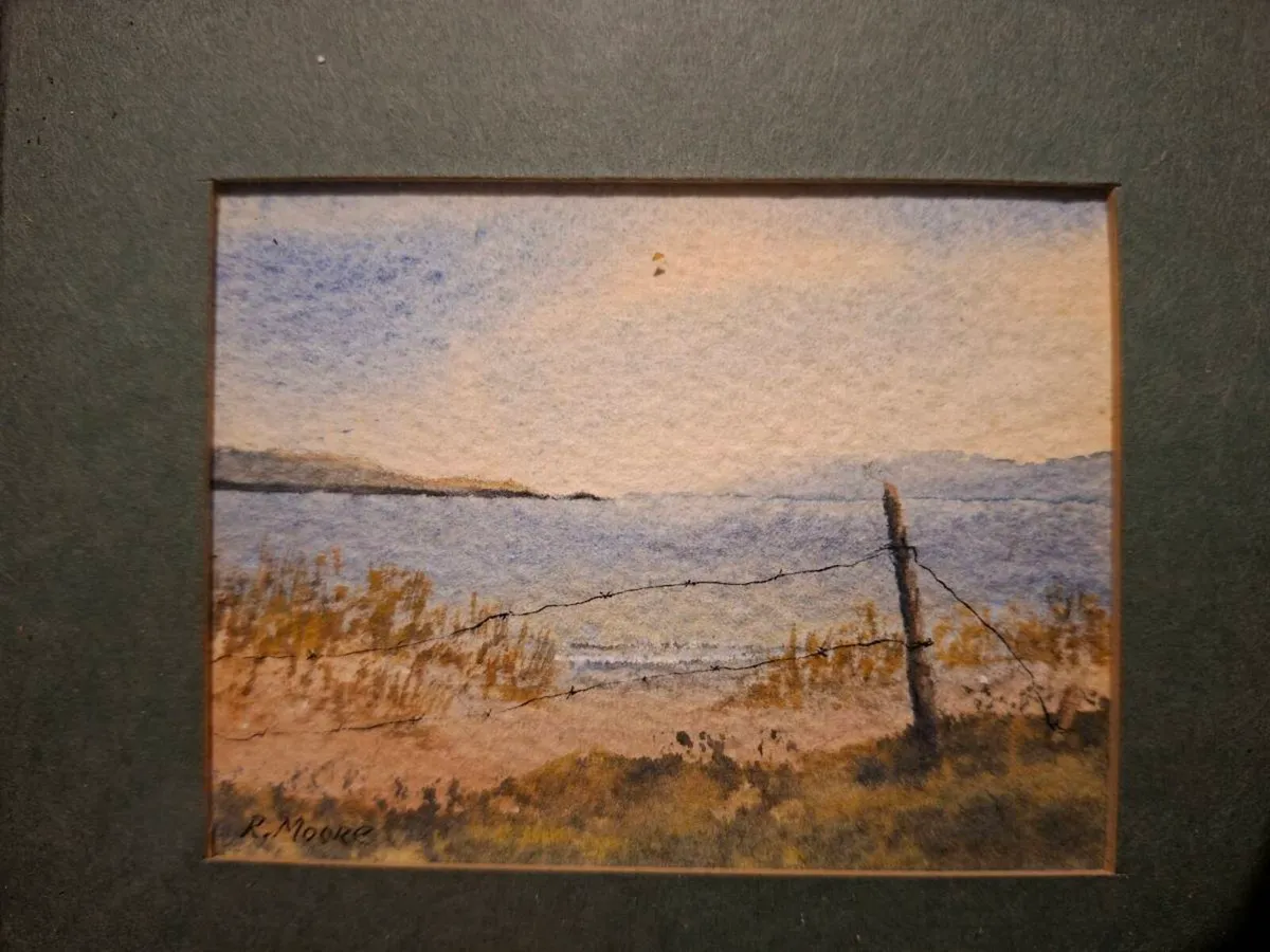 R.Moore signed Original Watercolour Painting - Image 2