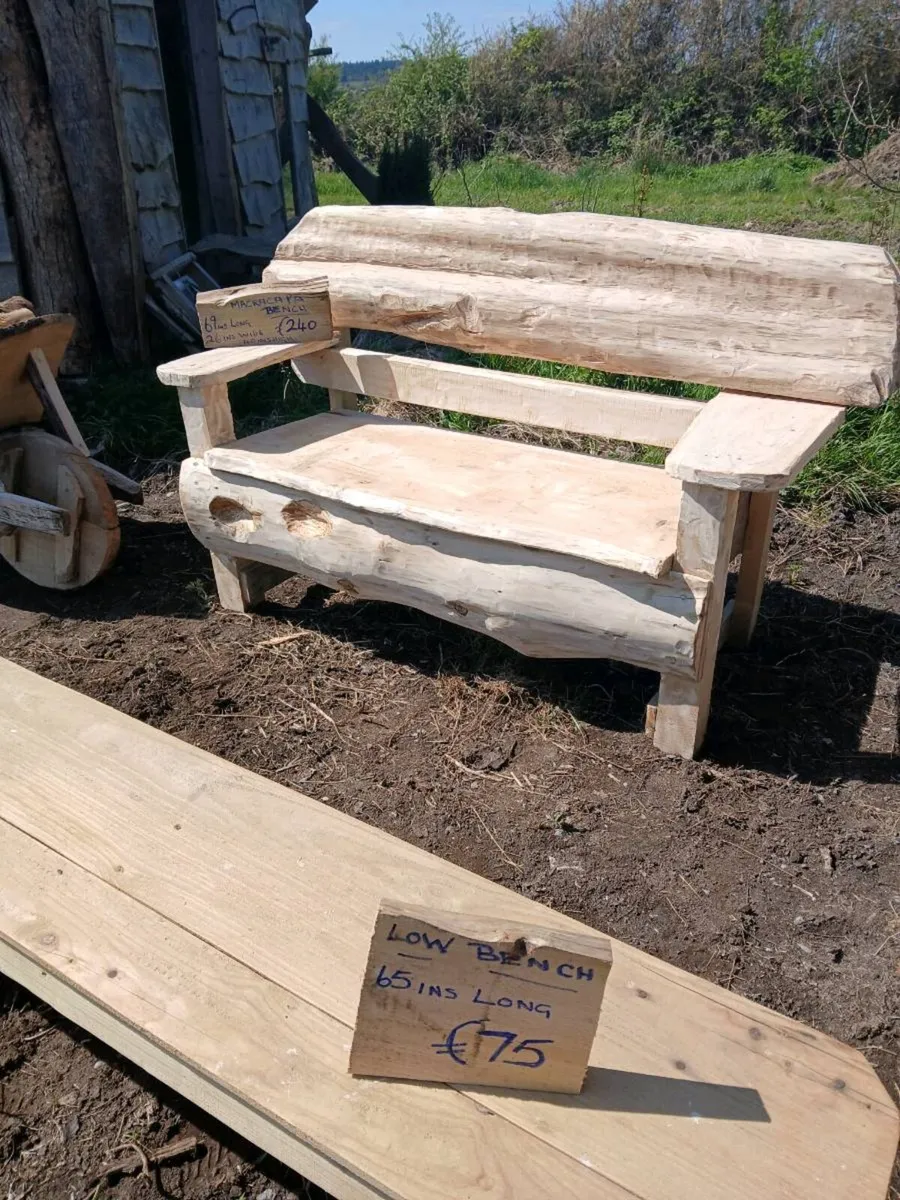 Garden  furniture.Rustic story telling seats - Image 4