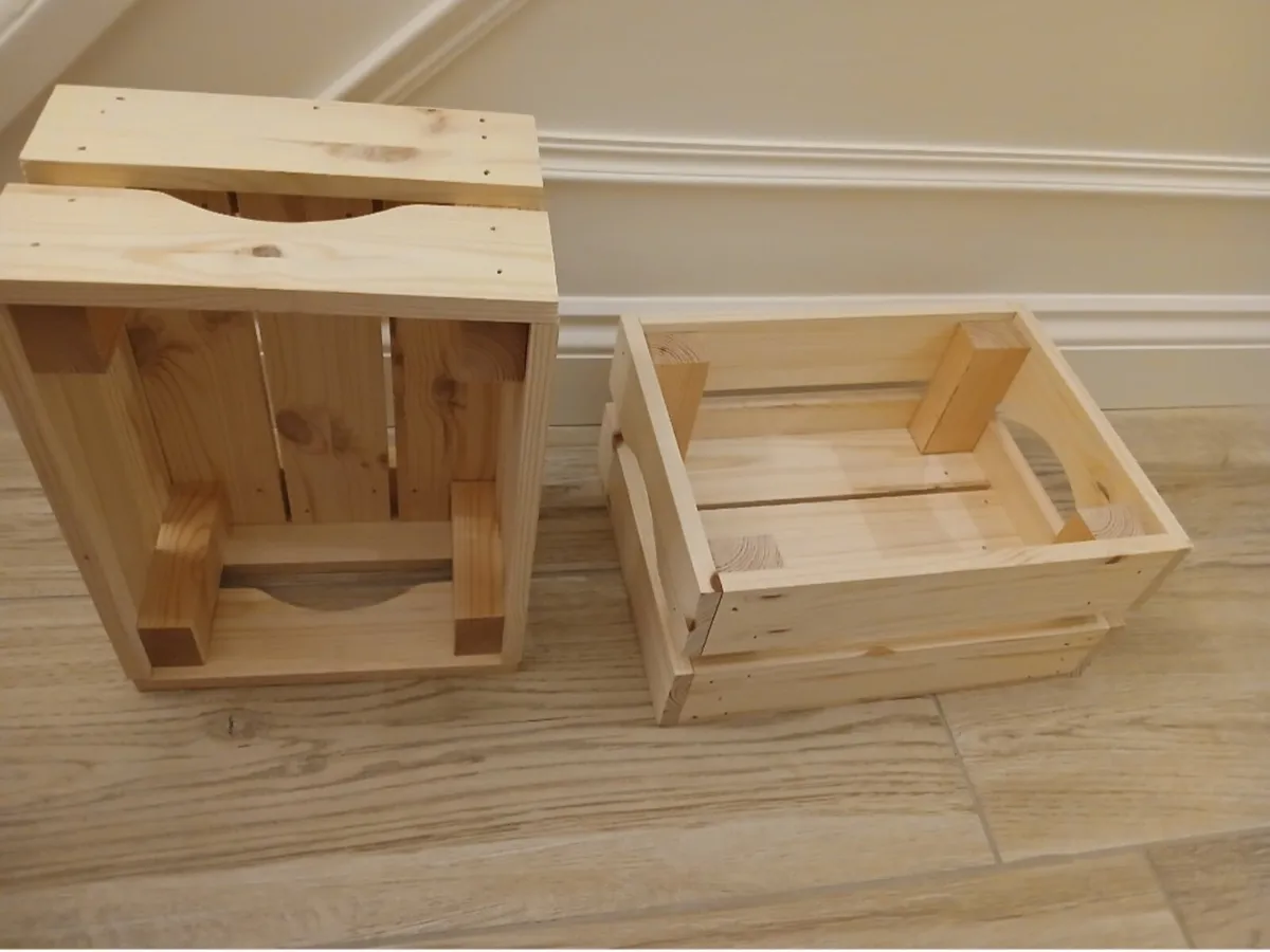 2 wooden crates - Image 2