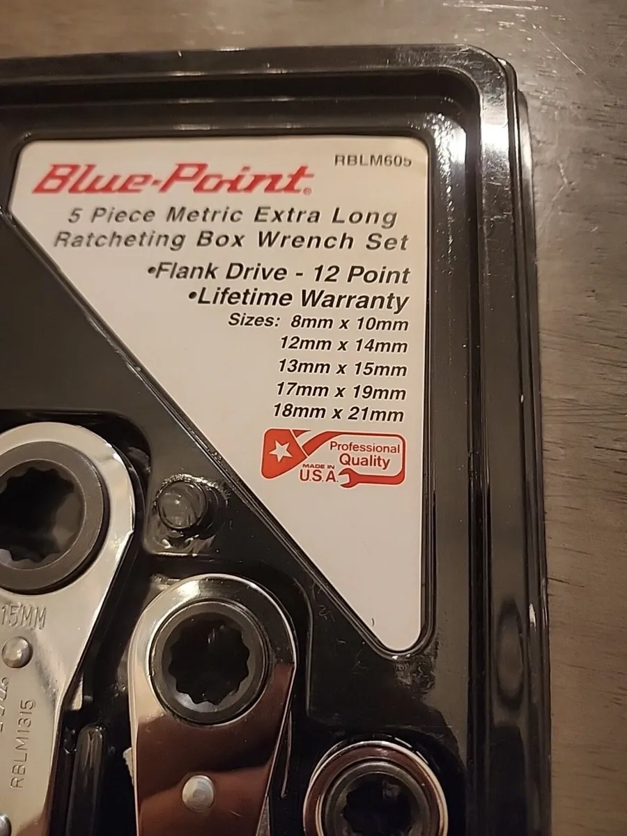 Blue Point by Snap-On Ratcheting Spanner set - Image 4