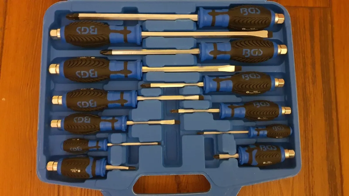 12pcs Heavy Duty BGS Screwdriver set - Image 1