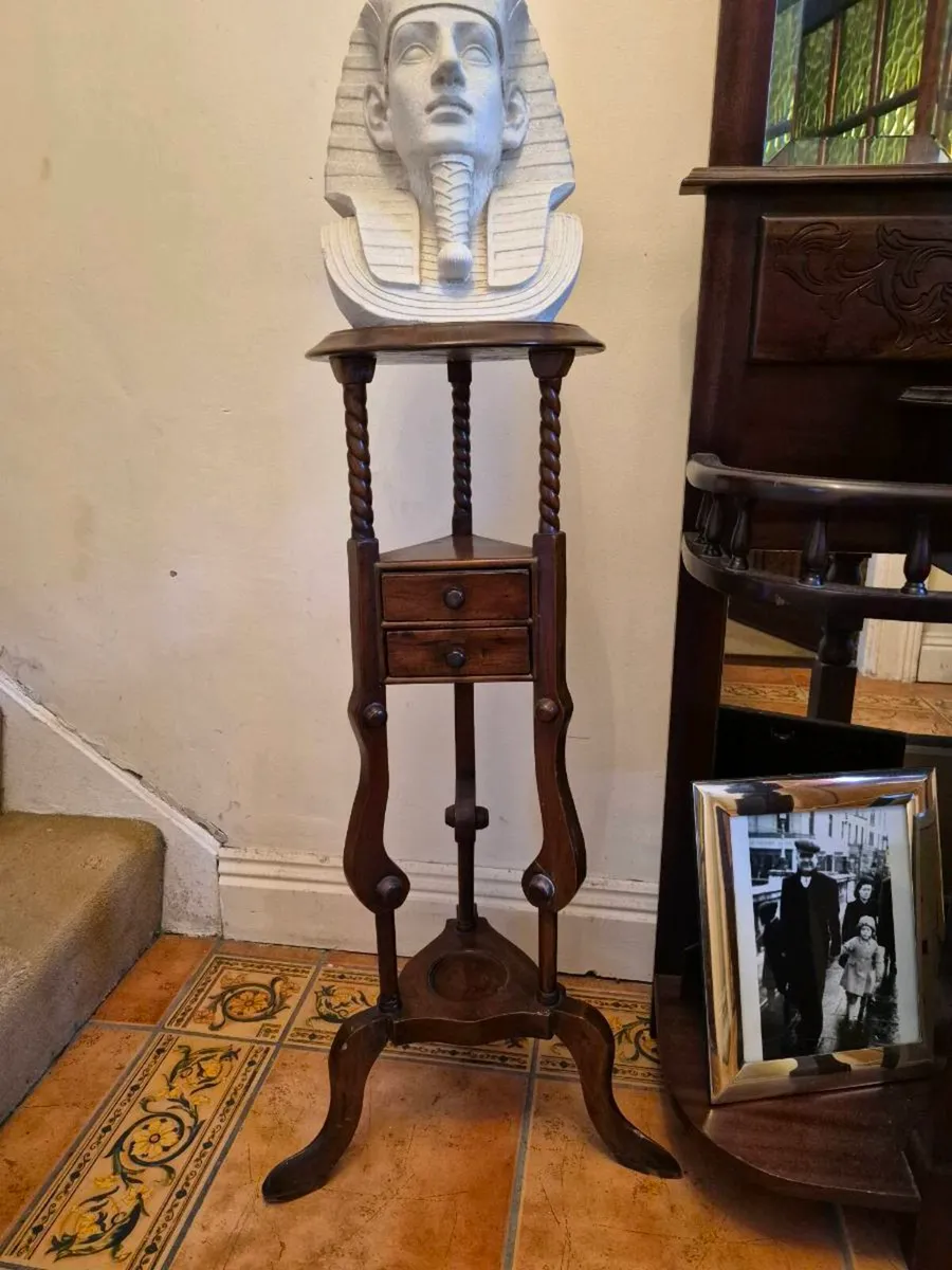 Mahogany Plant Stand - Image 1