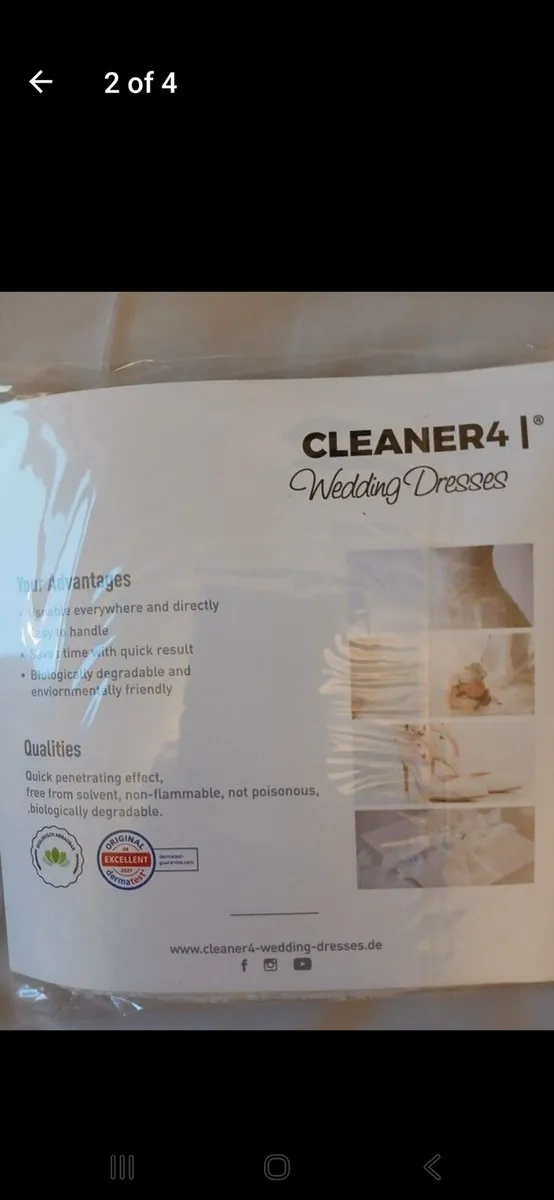 Emergency wedding dress cleaning set - Image 3