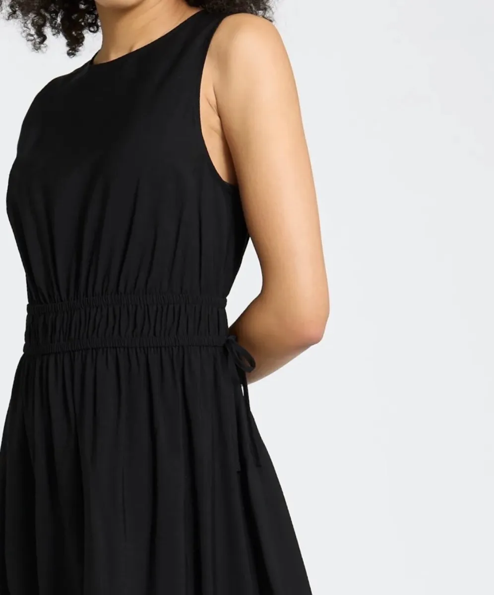 NEW Ladies Black Sun Dress: Size 10 - Image 1