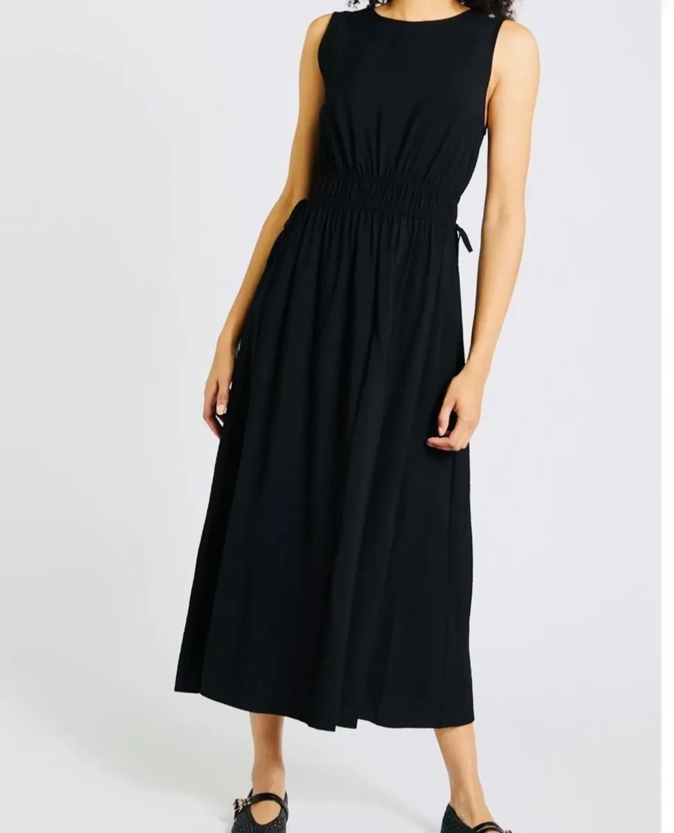 NEW Ladies Black Sun Dress: Size 10 - Image 2